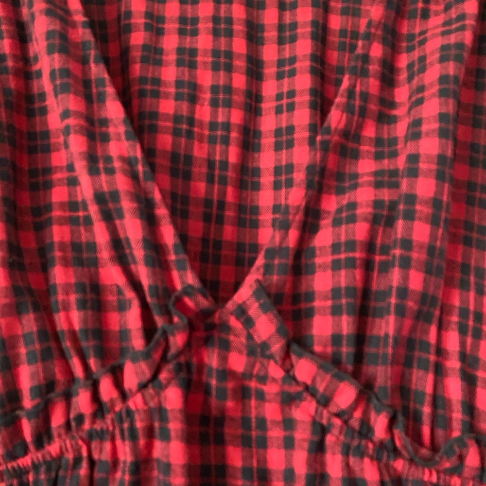 Disturbia Red and Black Plaid Mini Dress - Picture 2 of 5